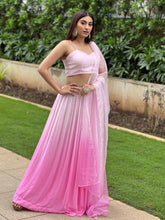 Quartz Pink Chikankari & Mukaish Lehenga Set